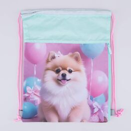 02808232-40 Мешок для обуви Милашка КК для девочки розовый + голубой