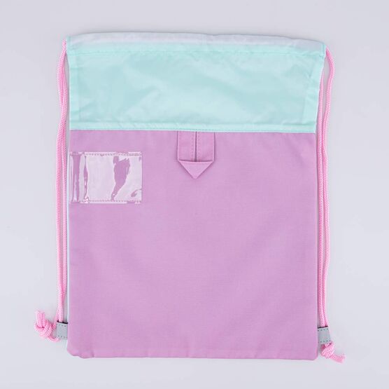 02808232-40 Мешок для обуви Милашка КК для девочки розовый + голубой фото №2