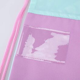 02808232-40 Мешок для обуви Милашка КК для девочки розовый + голубой фото №4