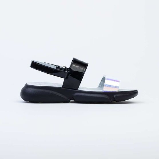 724035-22 Босоножки для девочки для девочки черный фото №2