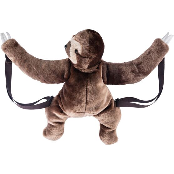 02003078-00 Плюшевый рюкзак Ленивец для универсальные коричневый фото №2