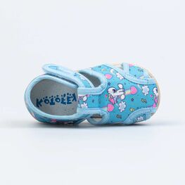 221118-73 Текстильная обувь для малышей для девочки голубой фото №4