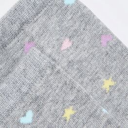 07842976-41 Хлопковые носки для девочки серые для девочки серый фото №3