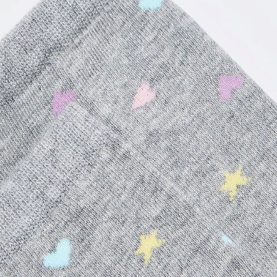 07842976-41 Хлопковые носки для девочки серые для девочки серый фото №3