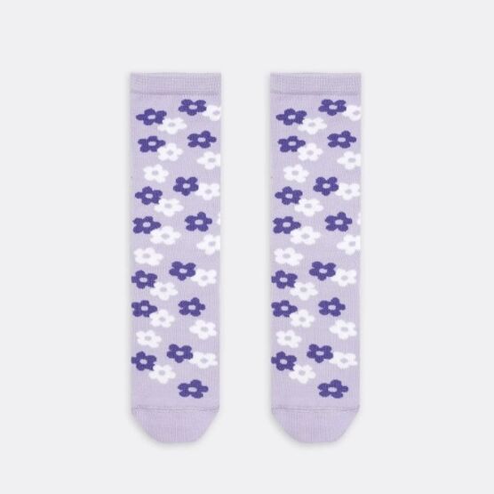07842977-40 Хлопковые носки для девочки Цветочки для девочки сиреневый фото №3