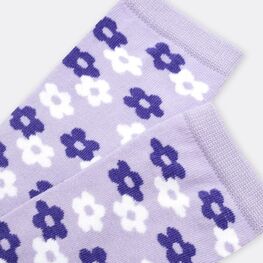 07842977-40 Хлопковые носки для девочки Цветочки для девочки сиреневый фото №4