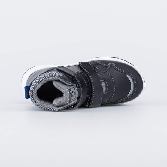 552283-33 Кожаные ботинки на весну/осень для мальчики черный фото №4