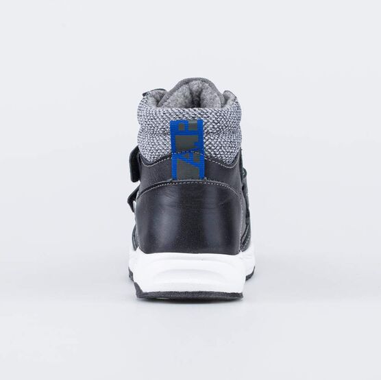 552283-33 Кожаные ботинки на весну/осень для мальчики черный фото №5