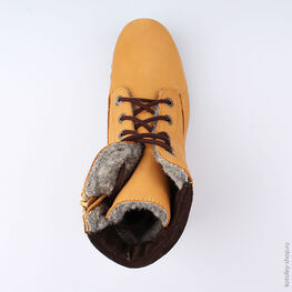 752122-43 Сапожки для мальчики желтый фото №4