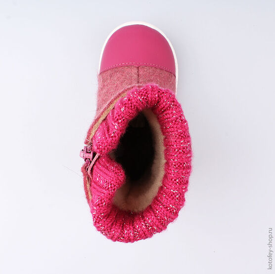 167043-41 Валенки для девочки фуксия фото №4