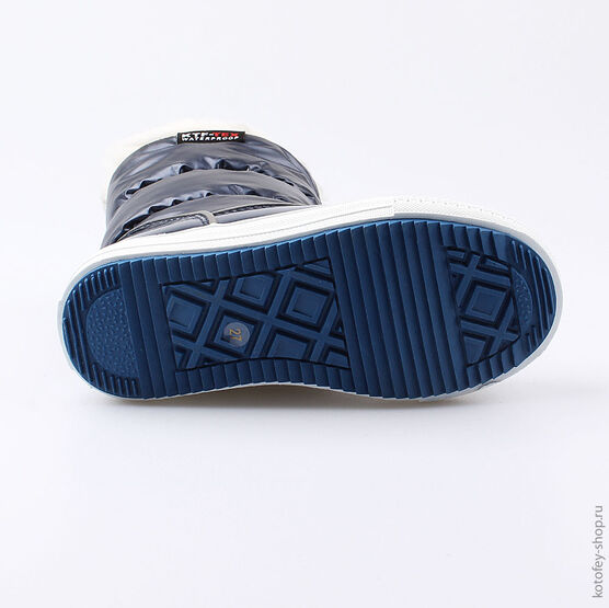 464915-45 Мембранные сапожки для девочки светло-синий фото №3