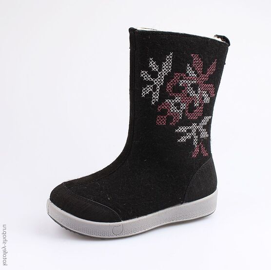 667017-42 Валенки для девочки черный