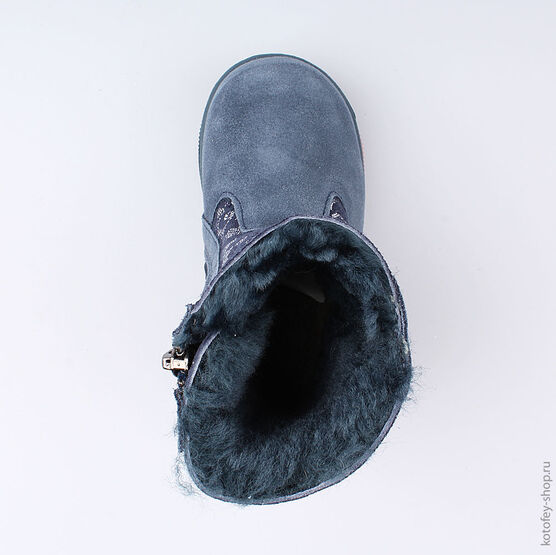 162056-42 Сапожки для девочки светло-синий фото №4