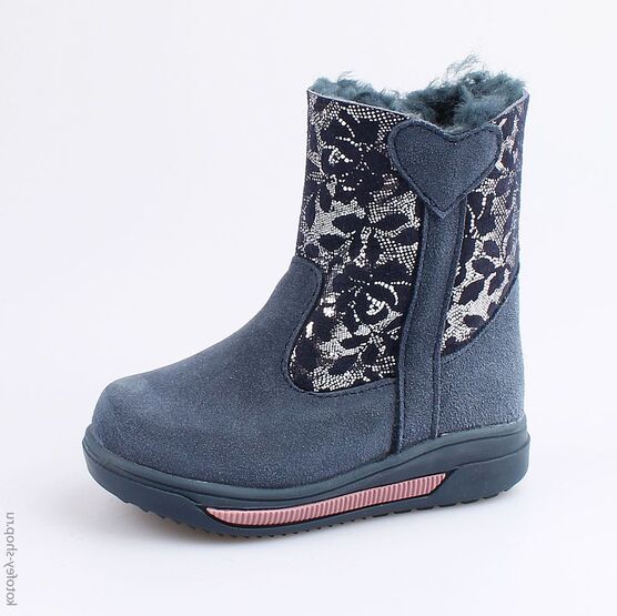 162056-42 Сапожки для девочки светло-синий