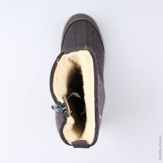 667017-41 Валенки для девочки серый фото №4