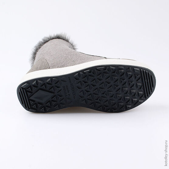 657002-42 Валенки для девочки серый фото №3