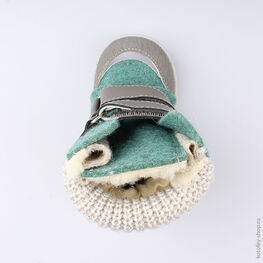 157003-42 Валенки для девочки бирюзовый фото №4