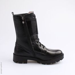 752100-51 Сапожки для девочки черный фото №2