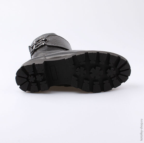 752100-51 Сапожки для девочки черный фото №3