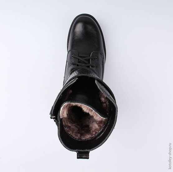 752100-51 Сапожки для девочки черный фото №4