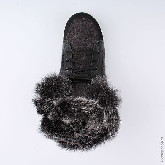 657002-41 Валенки для девочки черный фото №4