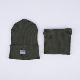 07711908-40 Шапка и снуд для мальчика хаки для мальчики хаки фото №2