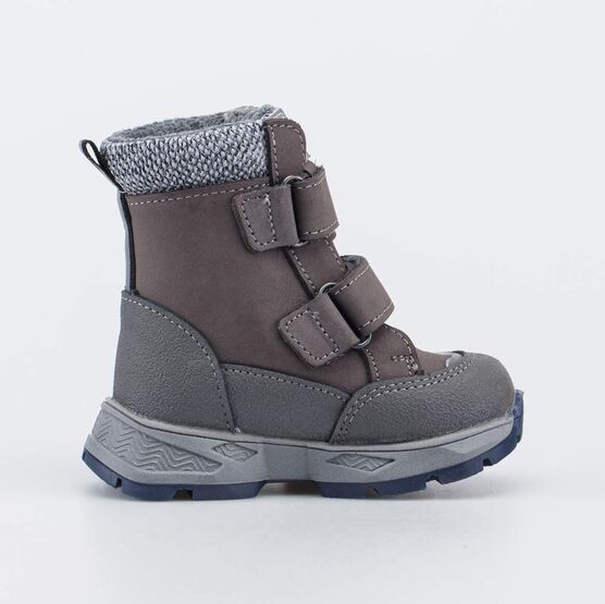 152376-42 Зимние ботинки для малыша для мальчики серый фото №2