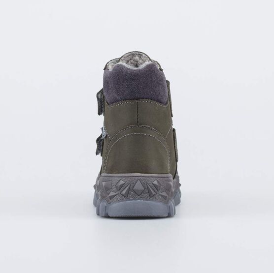 352374-45 Зимние ботинки на липучках для мальчика для мальчики оливковый фото №5