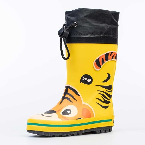 366226-11 Резиновые сапоги для мальчики чер-жел