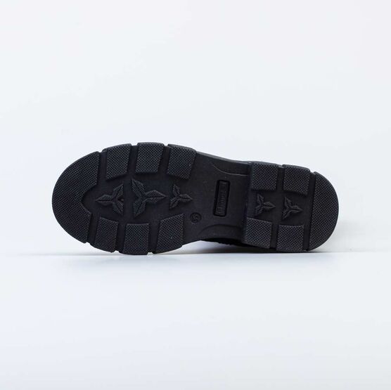 662151-33 Кожаные сапоги на молнии утепленные для девочки синий фото №3