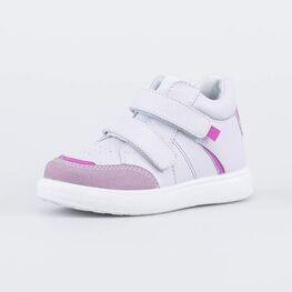 552311-22 Кожаные ботинки для девочки для девочки сиреневый