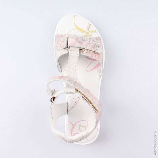 522131-21 Босоножки для девочки роз-зол фото №4