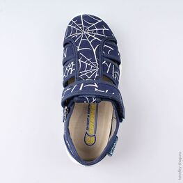 421048-11 Сандалии текстильные для мальчики светло-синий фото №4