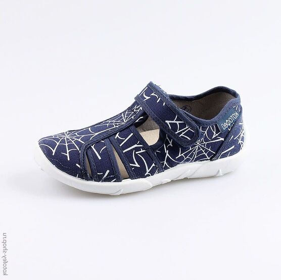 421048-11 Сандалии текстильные для мальчики светло-синий