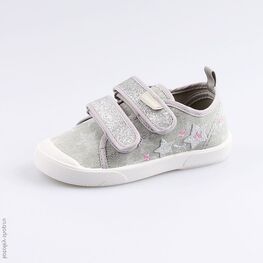 331125-12 Кеды для девочки серебрист.