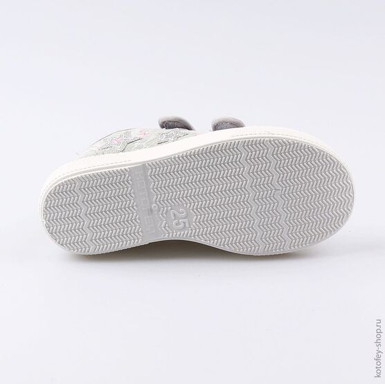 331125-12 Кеды для девочки серебрист. фото №3