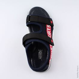 621003-71 Сандалии для мальчика для мальчики син-кра фото №4