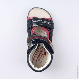 122063-20 Сандалии для мальчики син-кра фото №4