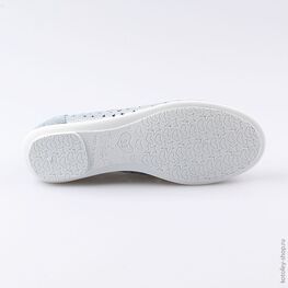 632172-29 Кожаные туфли-балетки для девочки для девочки голубой фото №3