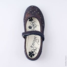 432111-29 Туфли для девочки светло-синий фото №4