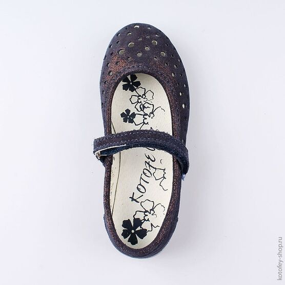 432111-29 Туфли для девочки светло-синий фото №4