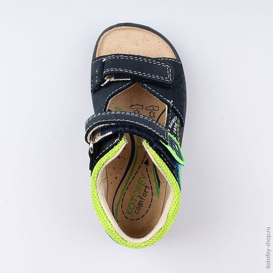 122070-29 Сандалии для мальчики син-сал фото №4