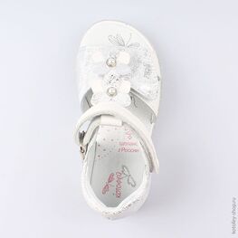 322078-21 Босоножки для девочки бел-срб фото №4