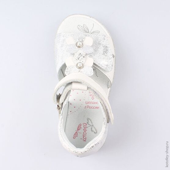 322078-21 Босоножки для девочки бел-срб фото №4