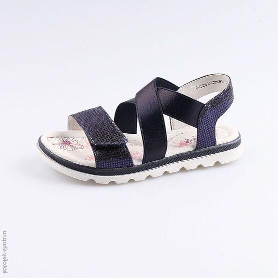 524055-23 Босоножки для девочки светло-синий