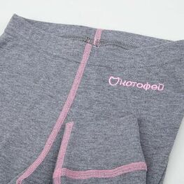 07833005-40 Термолеггинсы для детей и подростков КОТОФЕЙ Комфорт для девочки серый фото №3
