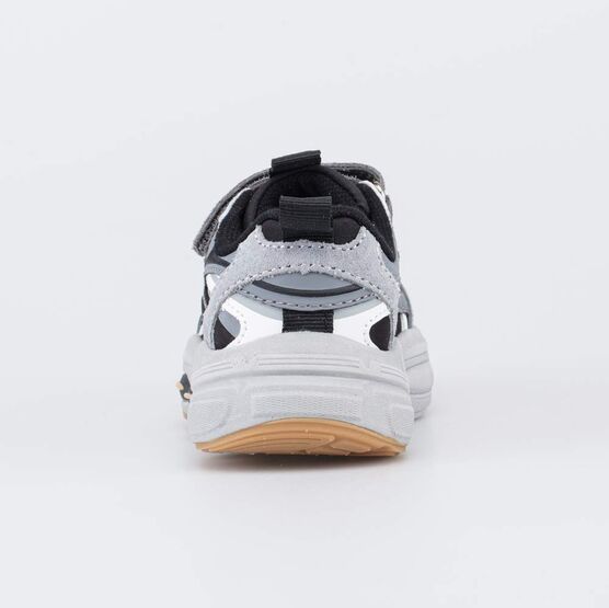 144281-12 Серые кроссовки с LED и Softshell для мальчики черный,серый фото №5