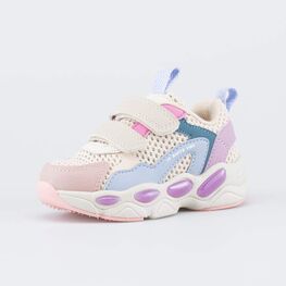 144307-11 Светящиеся кроссовки с LED для девочки для девочки розовый,голубой