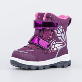 254809-41 Мембранные ботинки SoftShell Крыло Бабочки для девочки бордовый