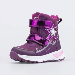 254824-41 Мембранные ботинки SoftShell Звездочка для девочки бордовый